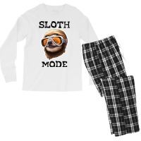 Sloth Wearing Ski Goggles - Sloth Mode Men's Long Sleeve Pajama Set | Artistshot