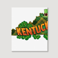 Kentucky Map St. Patrick's Day Portrait Canvas Print | Artistshot