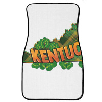 Kentucky Map St. Patrick's Day Front Car Mat | Artistshot