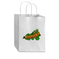 Kentucky Map St. Patrick's Day Cub Paper Bag - 8 X 4 1/2 X 10 1/4 | Artistshot