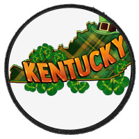 Kentucky Map St. Patrick's Day Round Patch | Artistshot