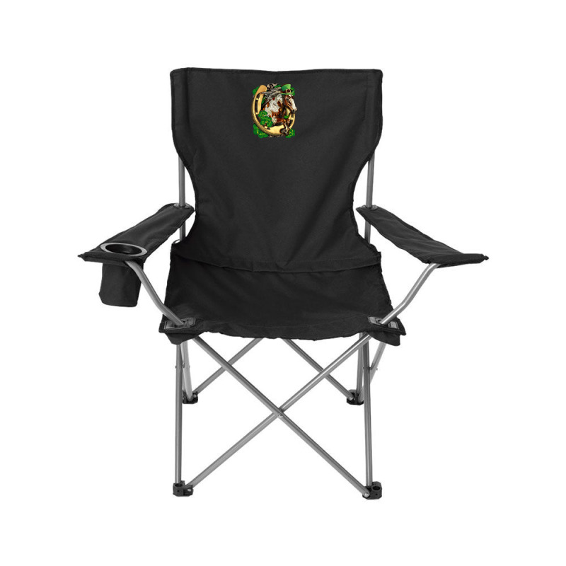 Horse With Horseshoe St Patricks Day Camping Chair | Artistshot