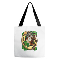 Horse With Horseshoe St Patricks Day Tote Bags | Artistshot