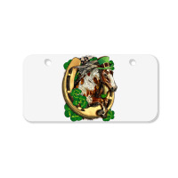 Horse With Horseshoe St Patricks Day Bicycle License Plate | Artistshot