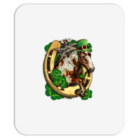 Horse With Horseshoe St Patricks Day Mousepad | Artistshot