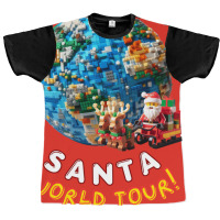 Santa World Tour Graphic T-shirt | Artistshot