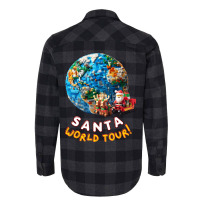 Santa World Tour Flannel Shirt | Artistshot