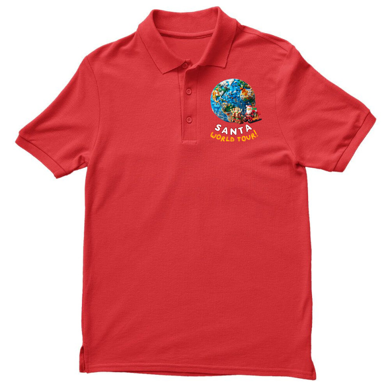 Santa World Tour Men's Polo Shirt | Artistshot