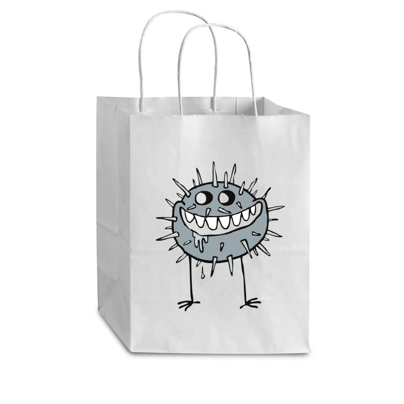 Cute, Cartoon, Absurd, Germ, Bacteria, Creature 01 2 Cub Paper Bag - 8 X 4 1/2 X 10 1/4 | Artistshot