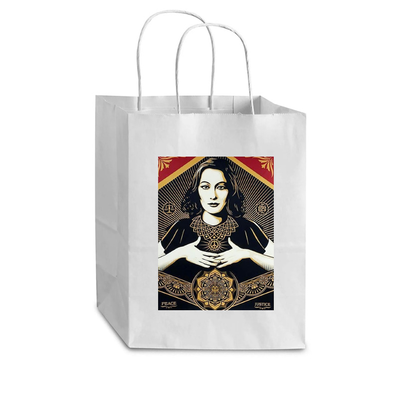 Peace Justice Cub Paper Bag - 8 X 4 1/2 X 10 1/4 | Artistshot