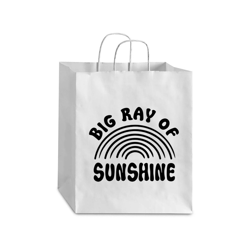 Big Ray Of Sunshine Debie Paper Bag - 10 x 5 x 13 by Nicole Tees | Artistshot