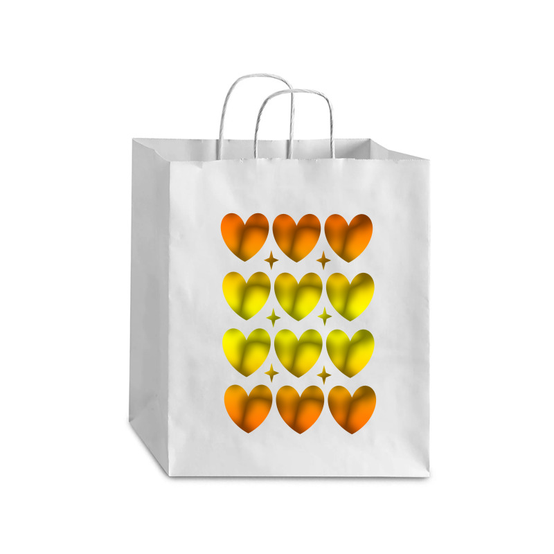 Hearts Debie Paper Bag - 10 x 5 x 13 by FlyingBird | Artistshot