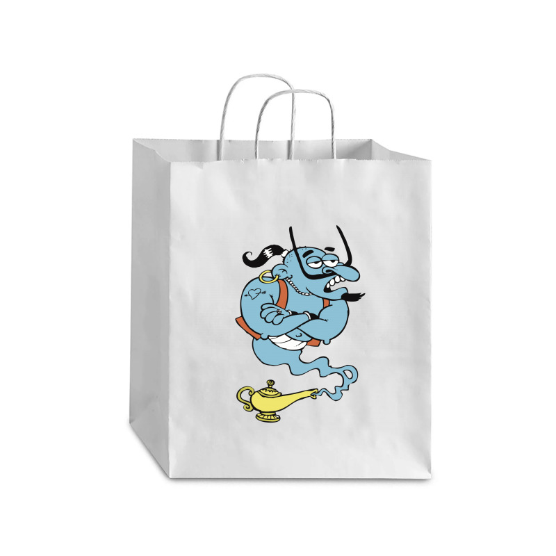 Alaaddin's Magic Lamp Blue Genie Debie Paper Bag - 10 X 5 X 13 | Artistshot