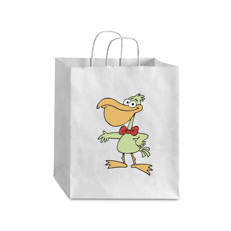 Cartoon Pelican With Red Bow Tie 01 Debie Paper Bag - 10 X 5 X 13 | Artistshot