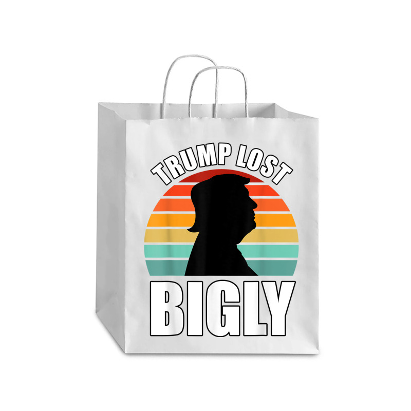 Trump Lost Bigly Debie Paper Bag - 10 X 5 X 13 | Artistshot