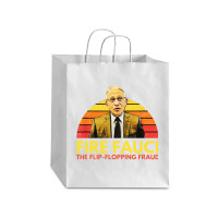 Fire Fauci Flip Flopping Debie Paper Bag - 10 X 5 X 13 | Artistshot