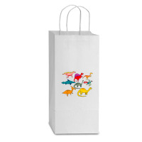 Dinoland Double Wine Paper Bag - 6 1/2 X 3 1/2 X 12 3/8 | Artistshot