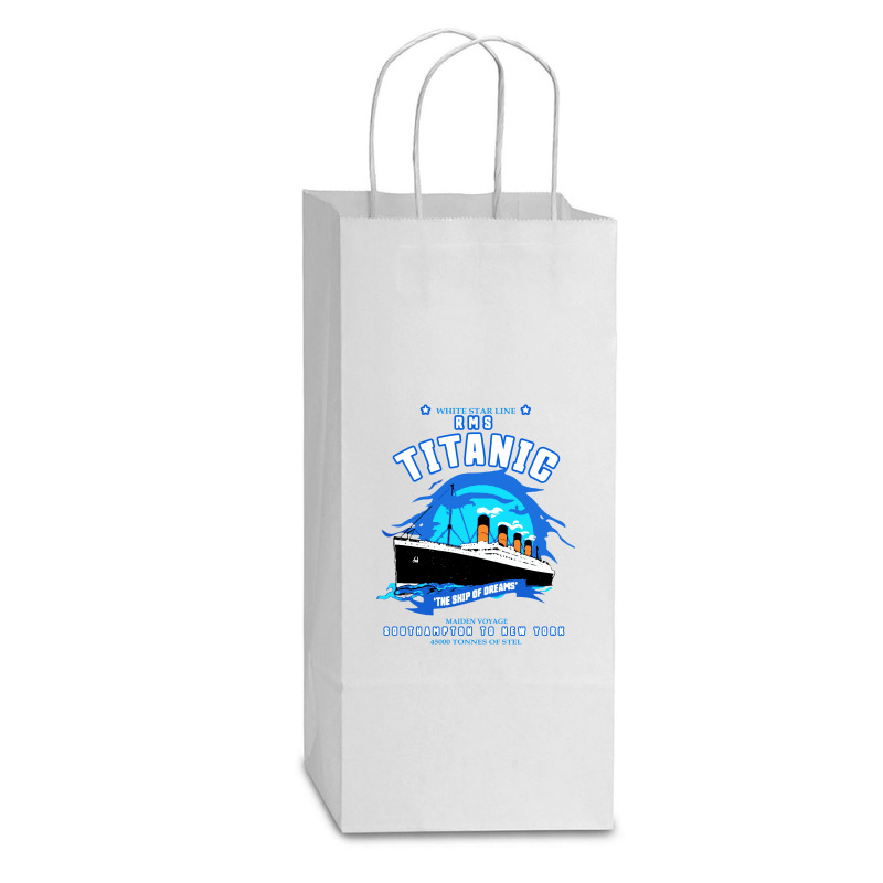 Cruise Ship Double Wine Paper Bag - 6 1/2 X 3 1/2 X 12 3/8 | Artistshot