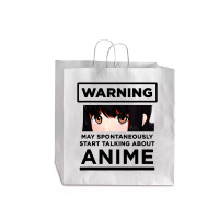 Start Talking About Anime Jumbo Paper Bag - 18 X 7 X 18 3/4 | Artistshot