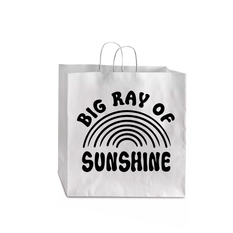 Big Ray Of Sunshine Jumbo Paper Bag - 18 x 7 x 18 3/4 by Nicole Tees | Artistshot