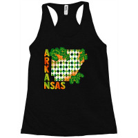 Arkansas Map St Patricks Day Racerback Tank | Artistshot