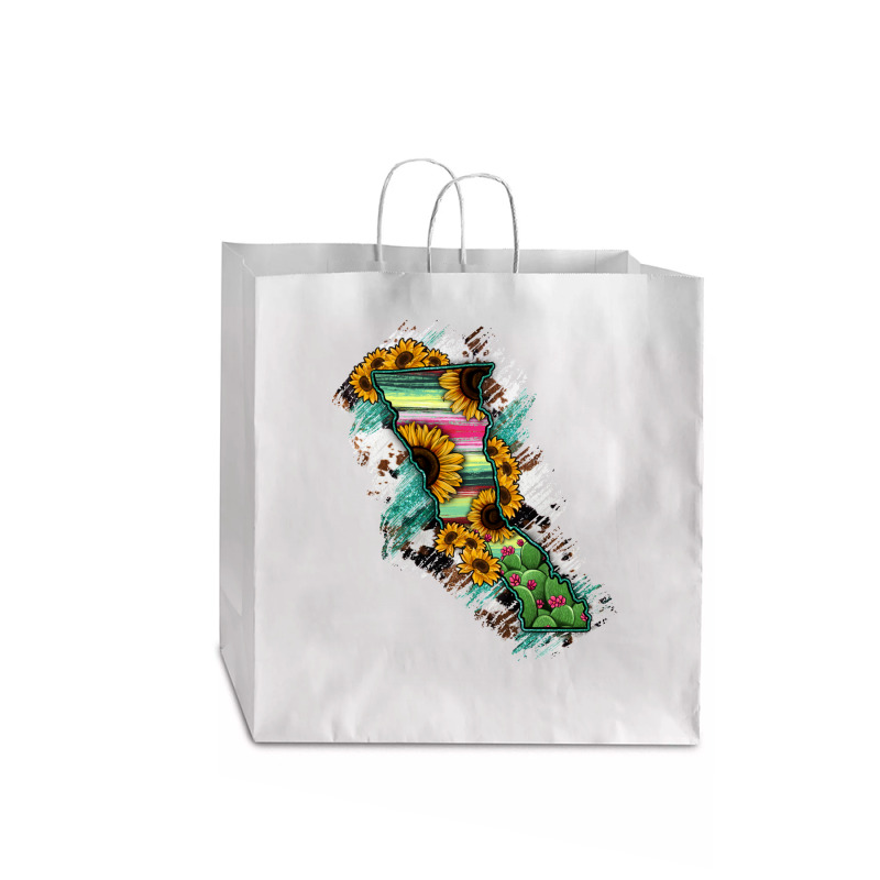 Baja California State Of Mexico Map Jumbo Paper Bag - 18 X 7 X 18 3/4 | Artistshot