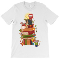 Christmas And Books T-shirt | Artistshot