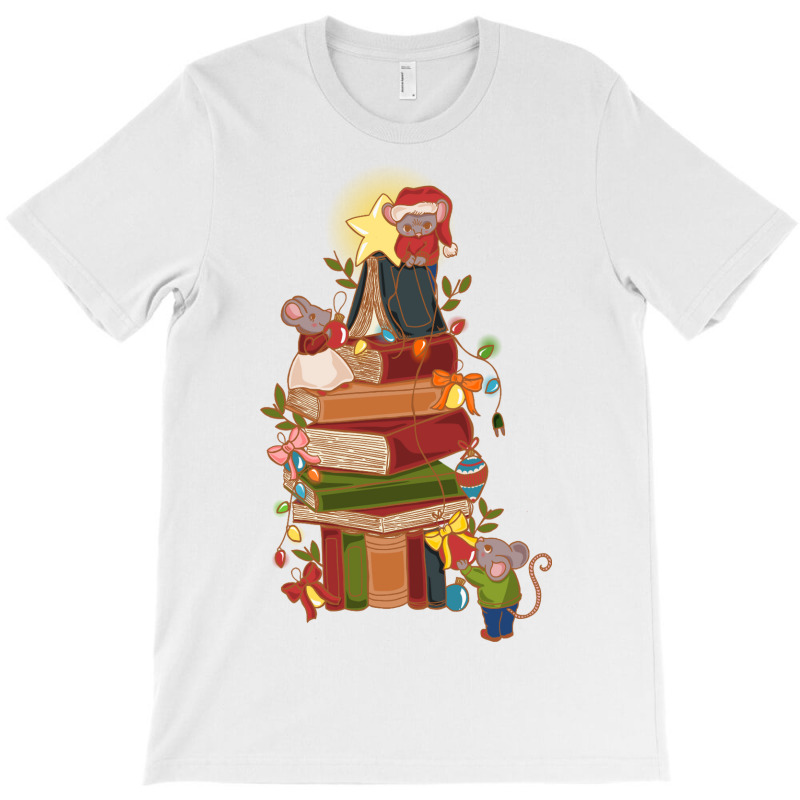 Christmas And Books T-shirt | Artistshot