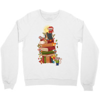 Christmas And Books Crewneck Sweatshirt | Artistshot