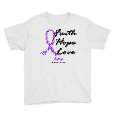 Awareness Faith Hope Love In This Fam Youth Tee Designed By Joe Art