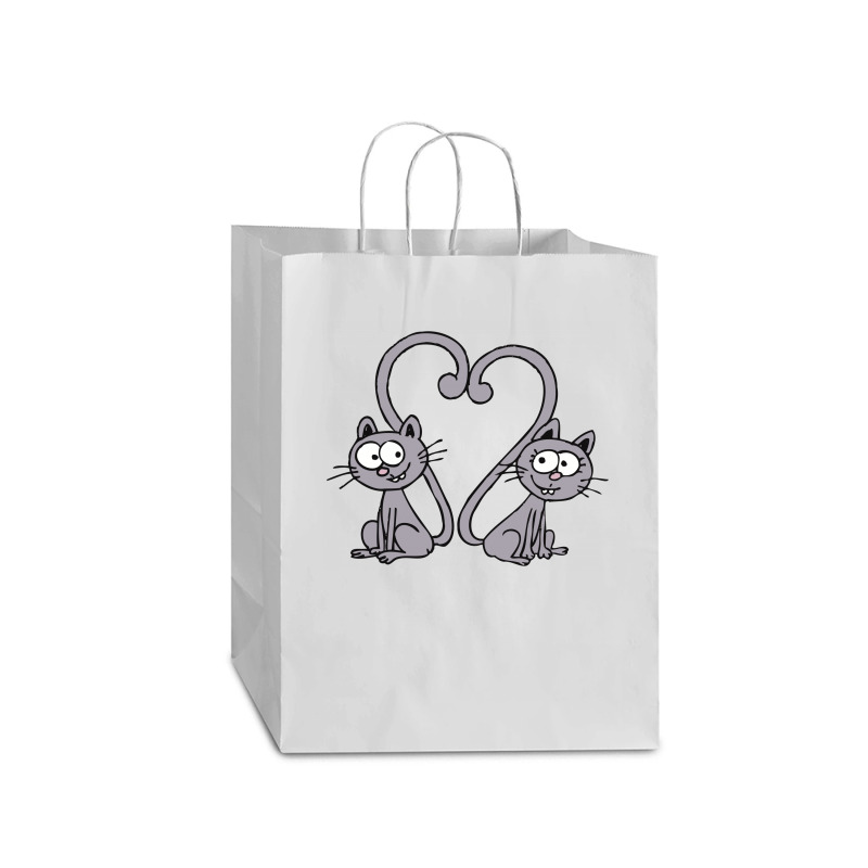 Valentine's Day Cat Mart Paper Bag -13 X 7 X 17 | Artistshot