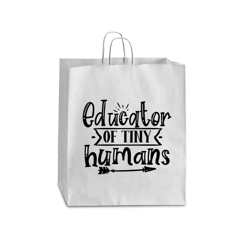 Educator Of Tiny Humans Queen Paper Bag - 16 X 6 X 19 1/4 | Artistshot