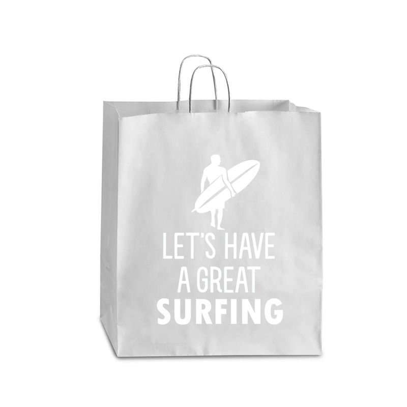 Lets Have A Great Surfing Queen Paper Bag - 16 X 6 X 19 1/4 | Artistshot