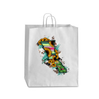 Baja California State Of Mexico Map Queen Paper Bag - 16 X 6 X 19 1/4 | Artistshot