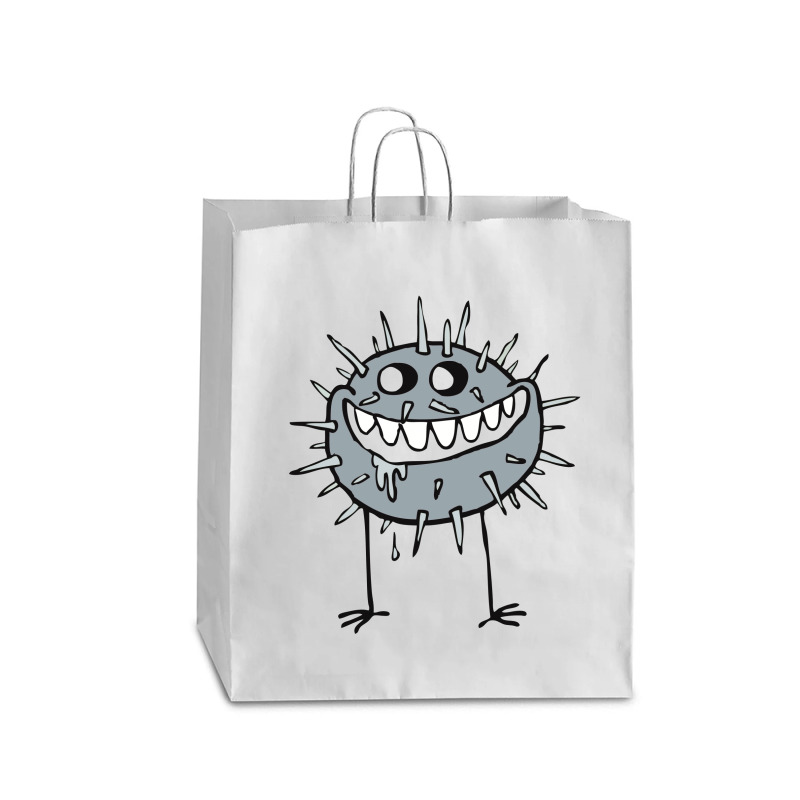 Cute, Cartoon, Absurd, Germ, Bacteria, Creature 01 2 Queen Paper Bag - 16 X 6 X 19 1/4 | Artistshot