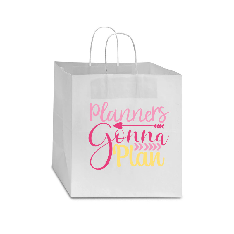 Planners Gonna  Plan Star Paper Bag - 13 X 7 X 13 | Artistshot