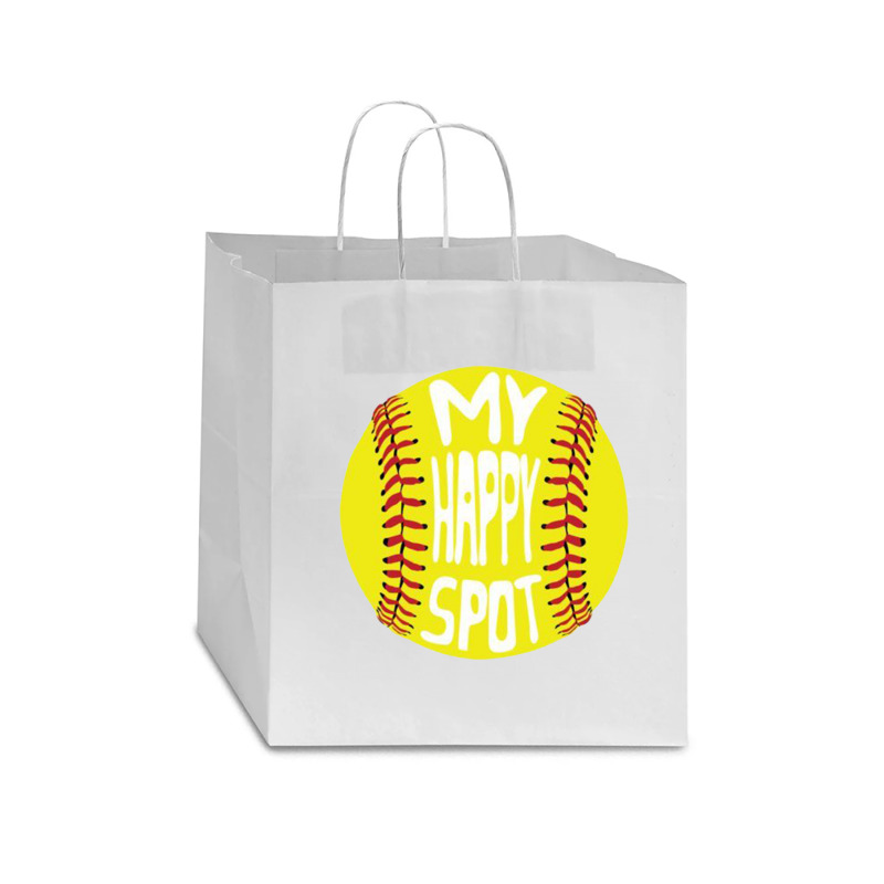 People's Republic Of Burlington Softball Star Paper Bag - 13 X 7 X 13 | Artistshot