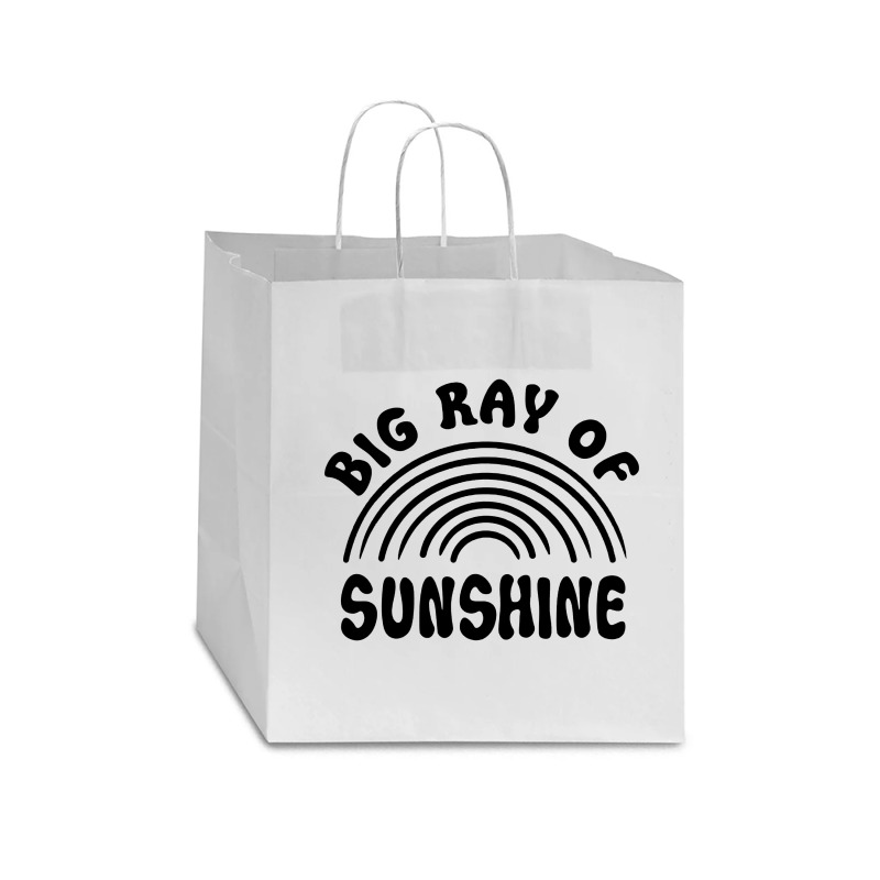 Big Ray Of Sunshine Star Paper Bag - 13 x 7 x 13 by Nicole Tees | Artistshot