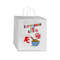 Sea, Nnamon Tail Crunch,  Parody Cinnamon Toast Crunch Shrimp Tails Cl Star Paper Bag - 13 X 7 X 13 | Artistshot