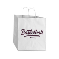 Basketball Take Out Paper Bag - 14 X 10 X 15 1/2 | Artistshot