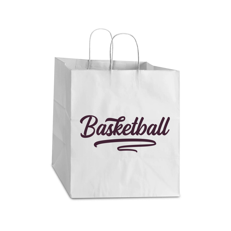 Basketball Take Out Paper Bag - 14 X 10 X 15 1/2 | Artistshot