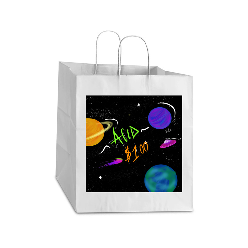 Space Sour Deals Take Out Paper Bag - 14 X 10 X 15 1/2 | Artistshot