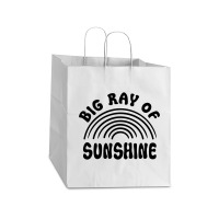 Big Ray Of Sunshine Take Out Paper Bag - 14 X 10 X 15 1/2 | Artistshot