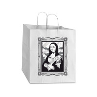 Gothic Mona Lisa Take Out Paper Bag - 14 X 10 X 15 1/2 | Artistshot