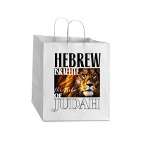 Hebrew Israelite Lion Of Judah Jewish Take Out Paper Bag - 14 X 10 X 15 1/2 | Artistshot