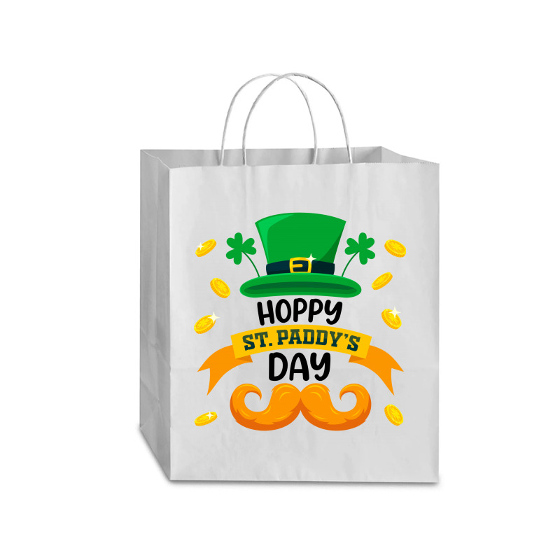 Hoppy St. Paddy's Day  Beard Cute St Patrick Day Traveler Paper Bag -13 X 6 X 15 3/4 | Artistshot