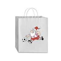 Santa Claus Is Playing Football Traveler Paper Bag -13 X 6 X 15 3/4 | Artistshot