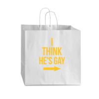 I Think He Is Gay Vogue Paper Bag - 16 X 6 X 12 | Artistshot