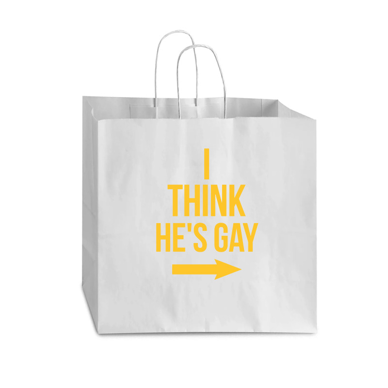 I Think He Is Gay Vogue Paper Bag - 16 X 6 X 12 | Artistshot