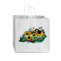 Kentucky Map Sunflower Cactus Serape Vogue Paper Bag - 16 X 6 X 12 | Artistshot